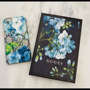 Gucci Phone Case Monogram With Blue Hydrangea BRAND NEW IN BOX fits iPhone 7
